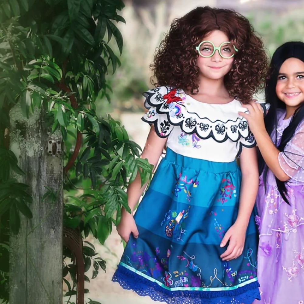 NWT - Full Costume Set - Encanto Floral Embroidered Kids